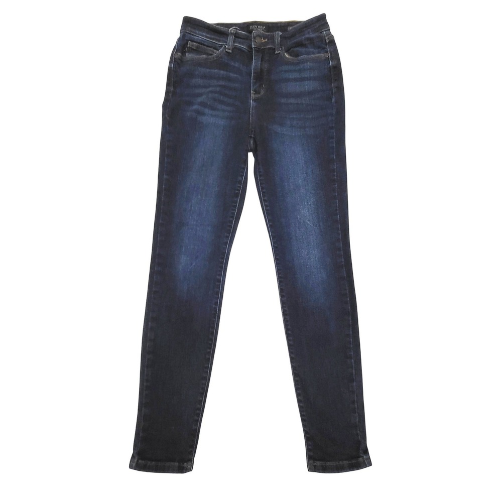 Judy Blue Joanne Skinny Fit Dark Indigo Wash Mid Rise Denim Stretch Jeans 8 / 28 - Picture 2 of 12